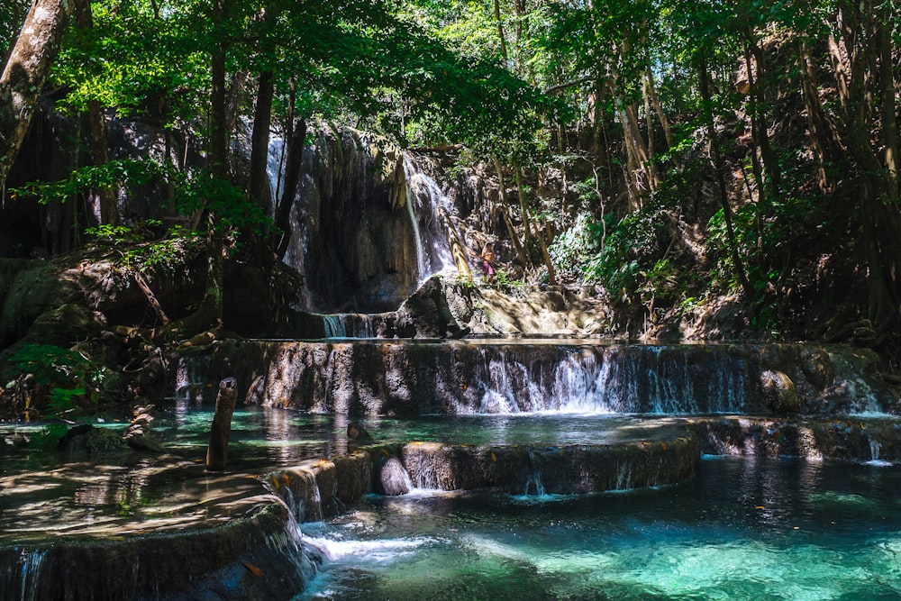 landscape photo of waterfalls during daytime