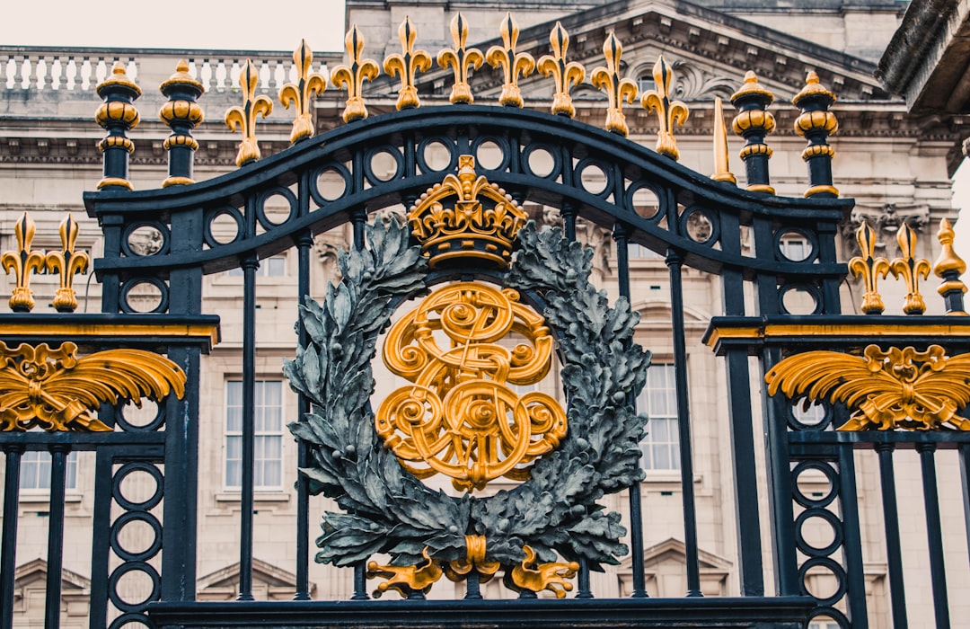 black and brown metal gate