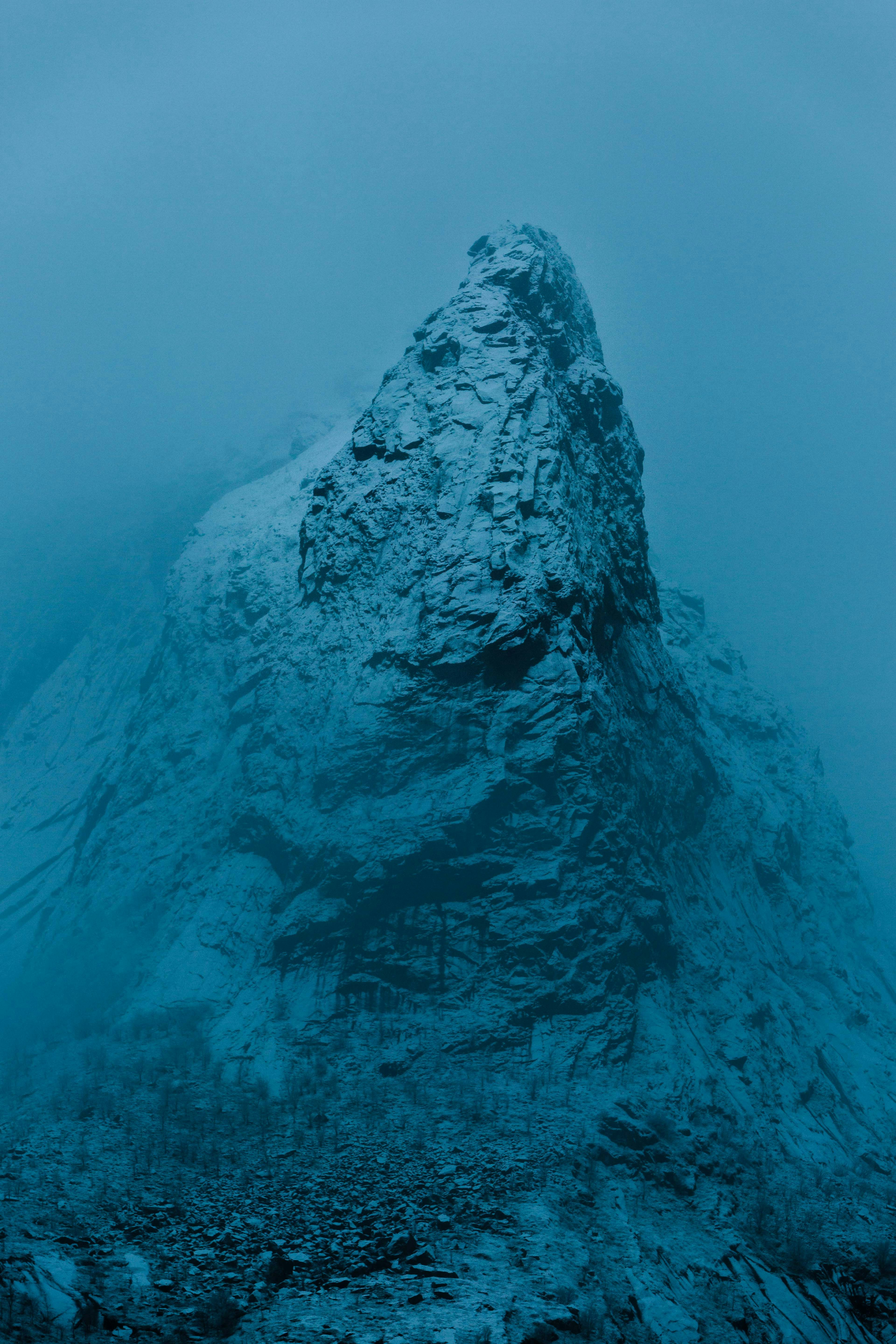 rock formation under sea