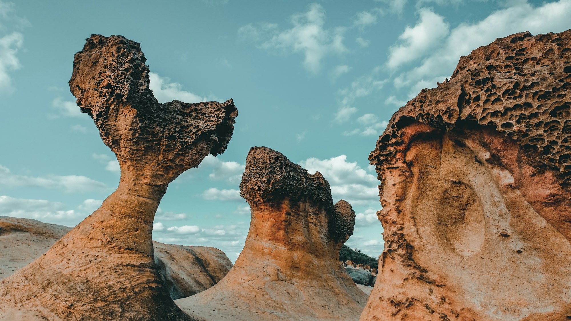 Gigantic rock formation in Taiwan