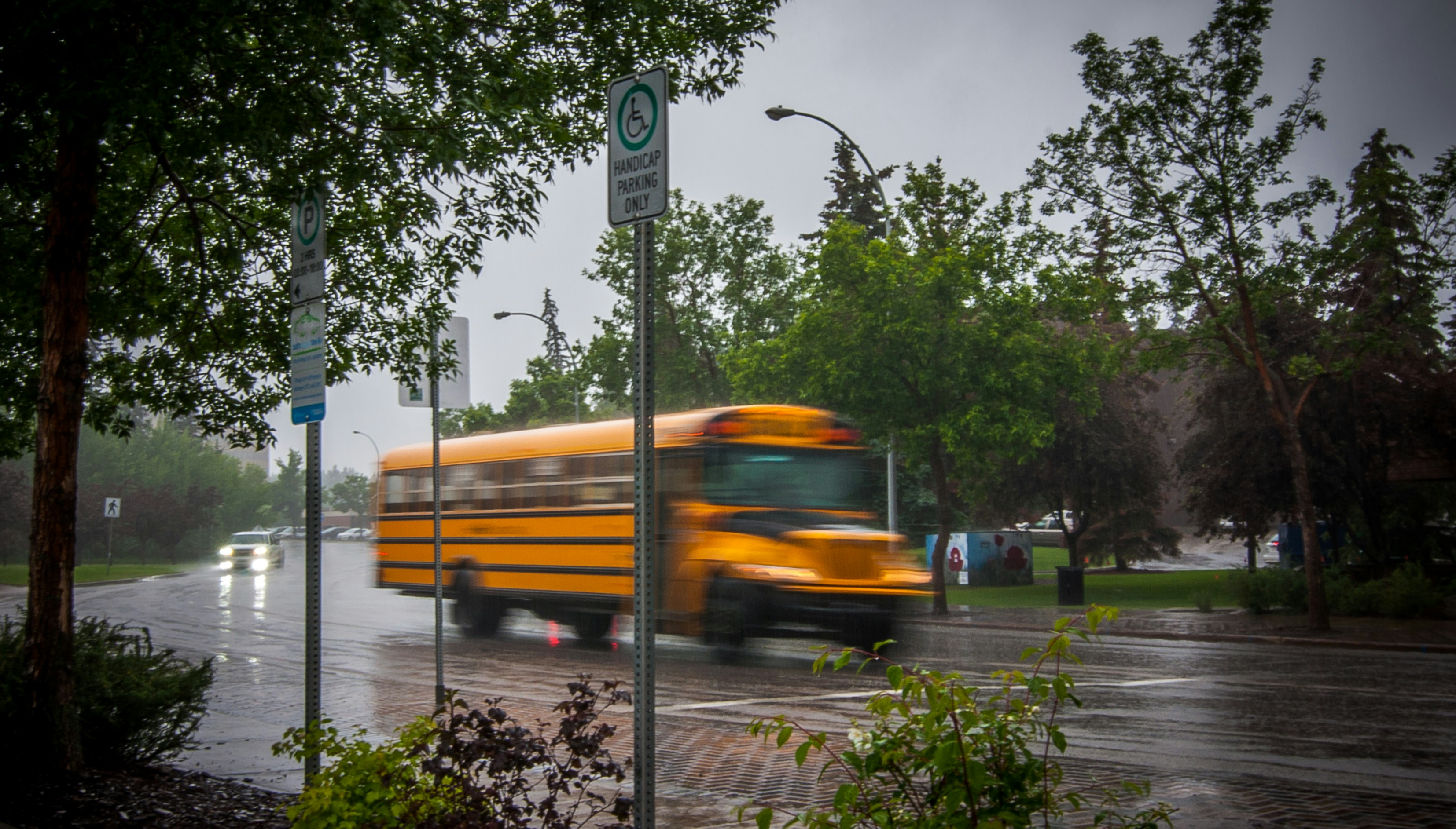 yellow passenger bus