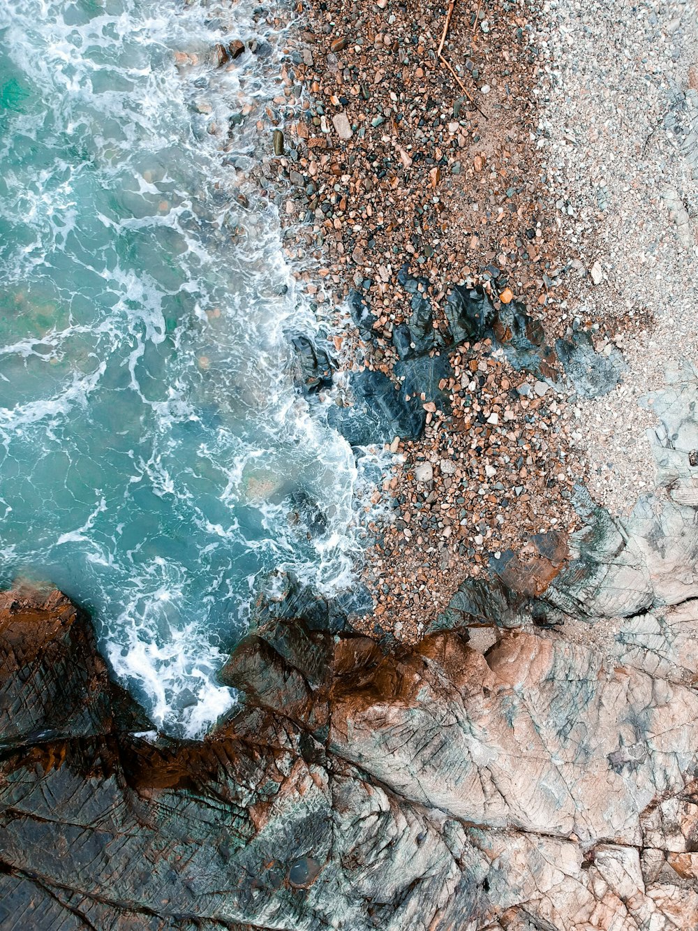 body of water on shore