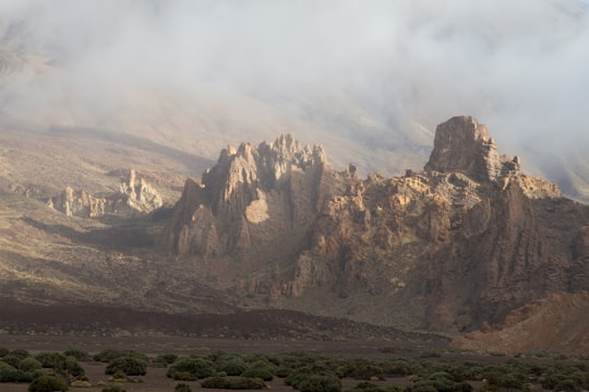 landscape photo of brown mountains in Teide National Park Spain