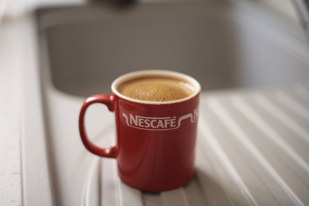 cup of Nescafe coffee