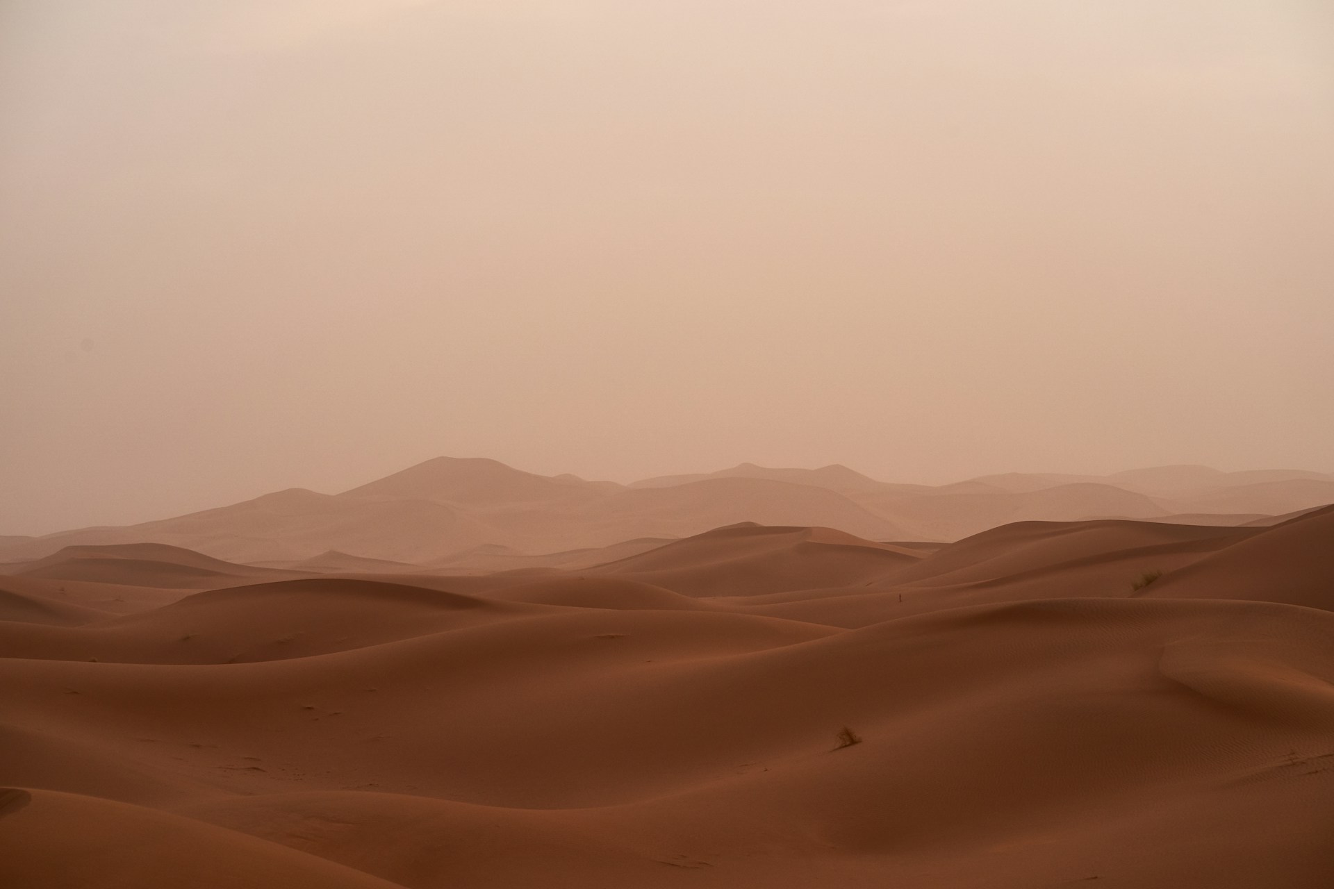 desert under white sky during daytime