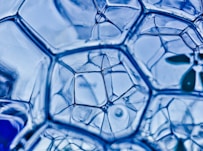 closeup photography of water bubbles