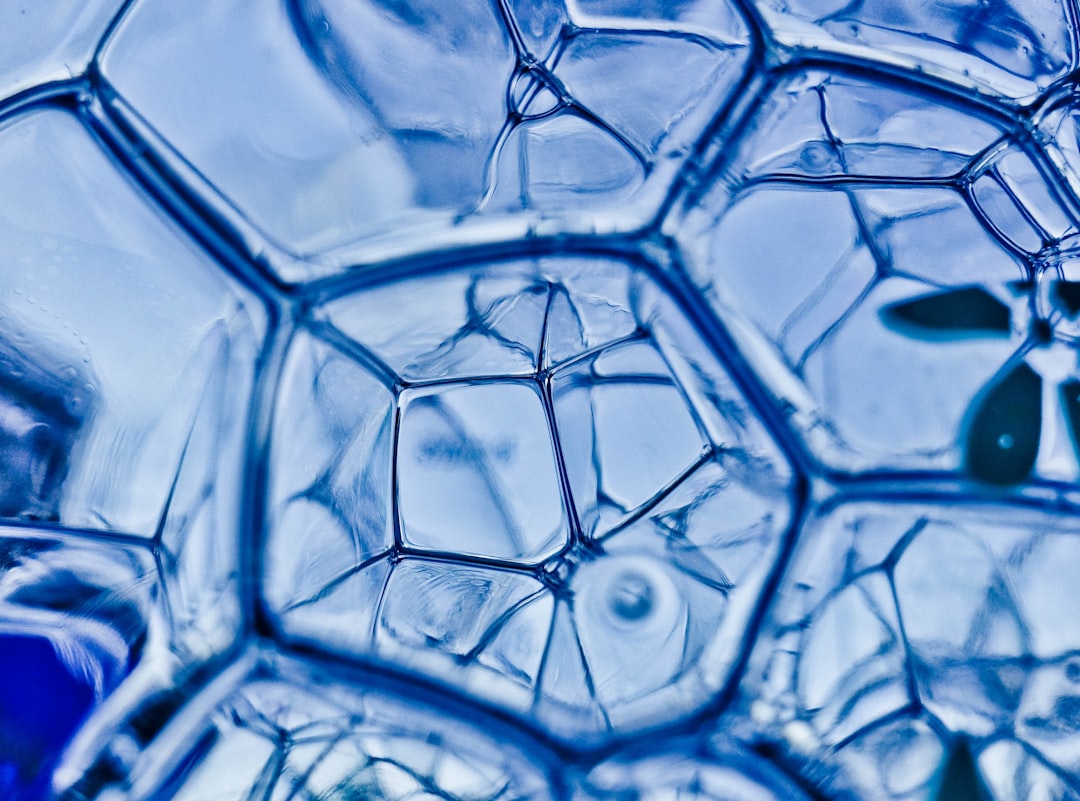 closeup photography of water bubbles