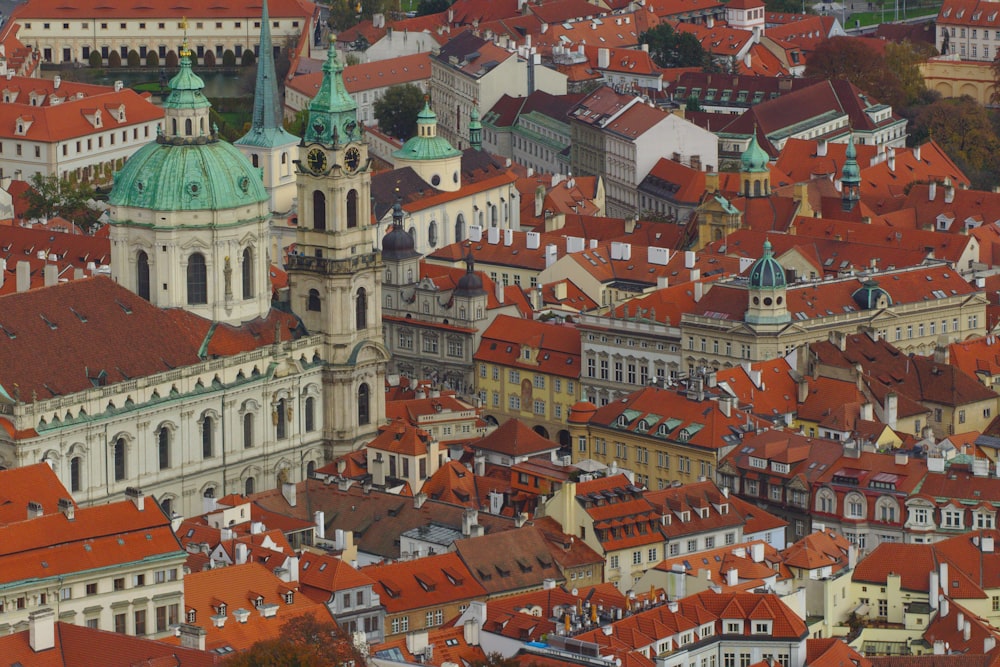 aerial photography of white and brown concrete buildings during daytime