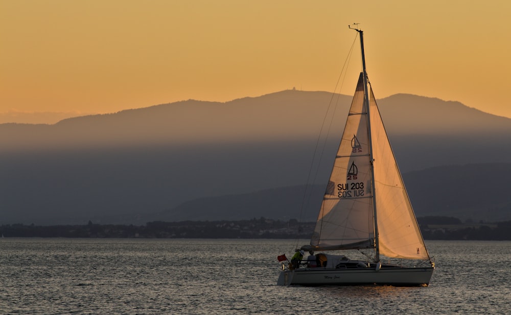 white and gray sailboat on body of water during daytime