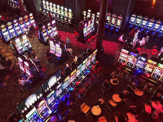 aerial photography of casino