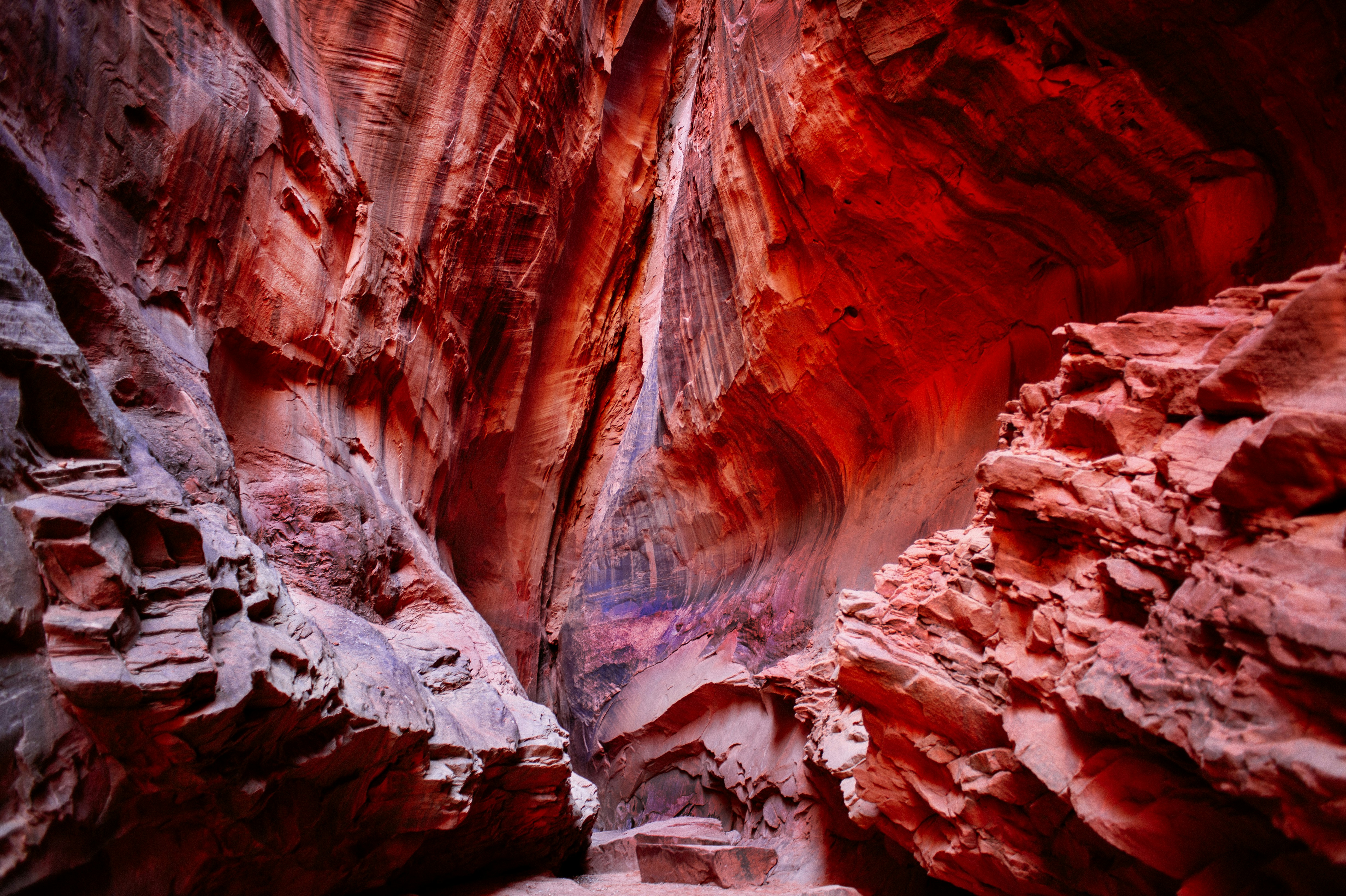 A small slot canyon in southern Utah.