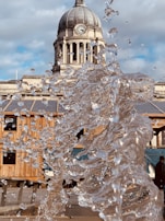 A dynamic moment capturing the transition between two historical eras.