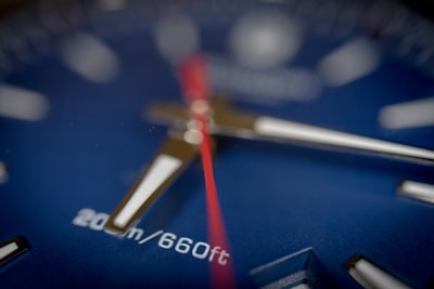 Watch face symbolising time-critical execution by a fractional COO