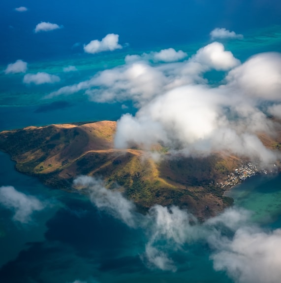 bird's eye photography of mountain