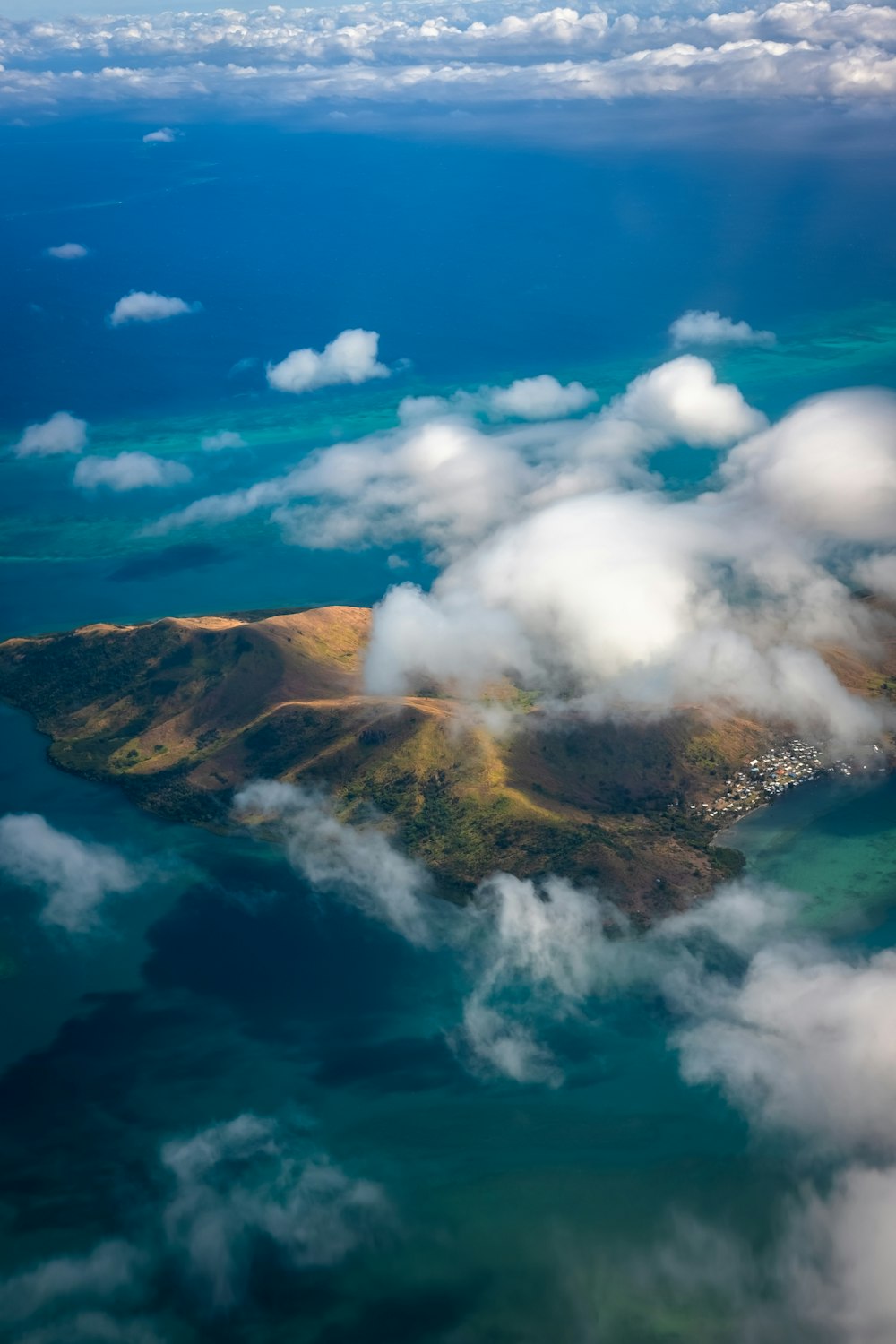 bird's eye photography of mountain