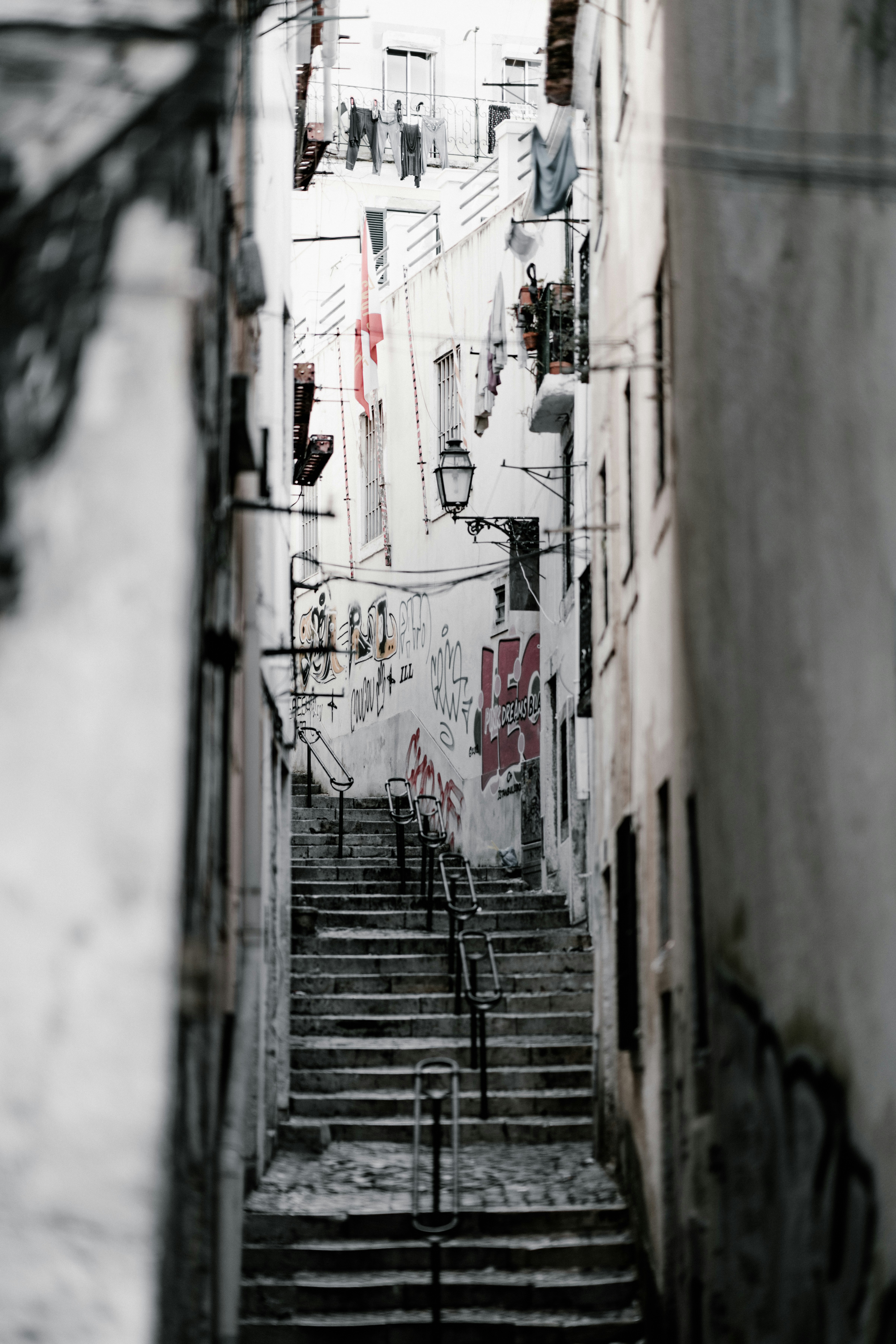 gray concrete stairs during daytime