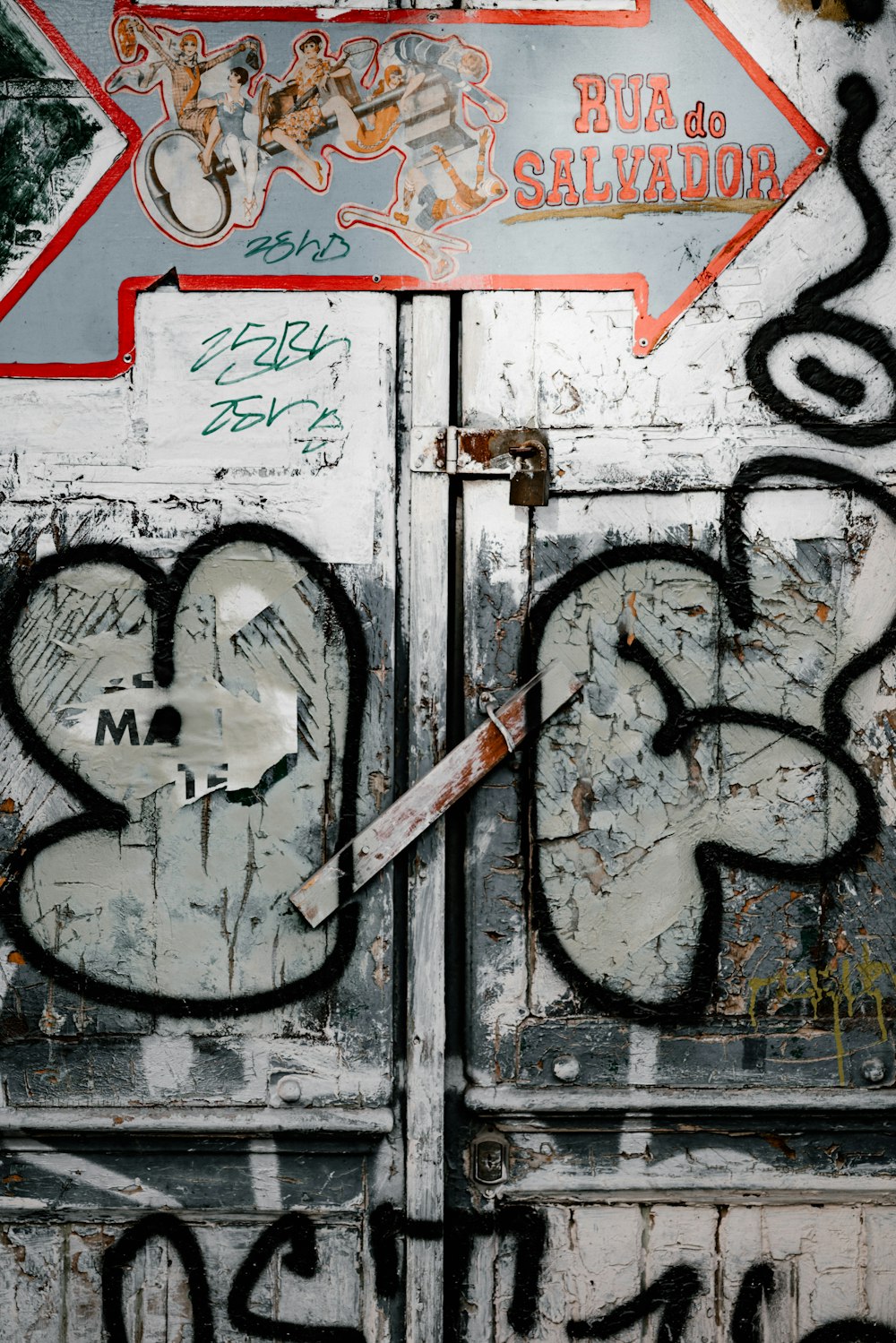 assorted-color graffiti wall