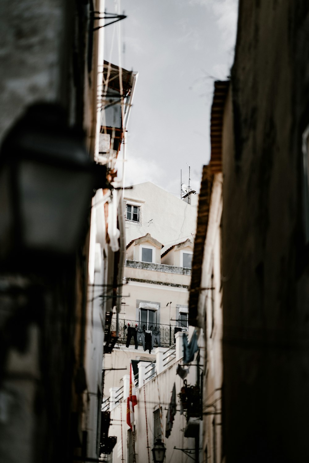 low-angle photography of white buildings at daytime