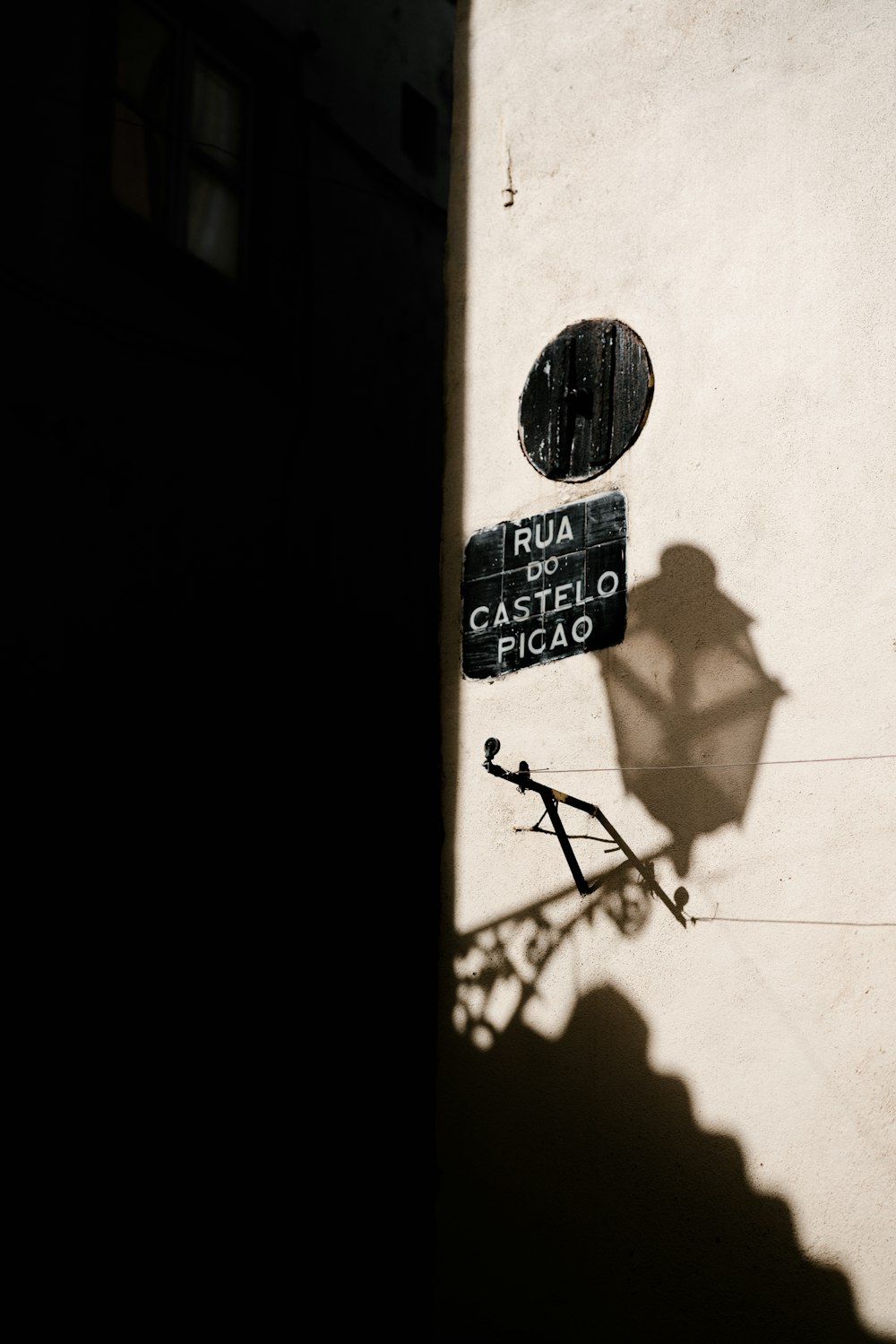 Señalización de la calle Rua Do Castelo Picao