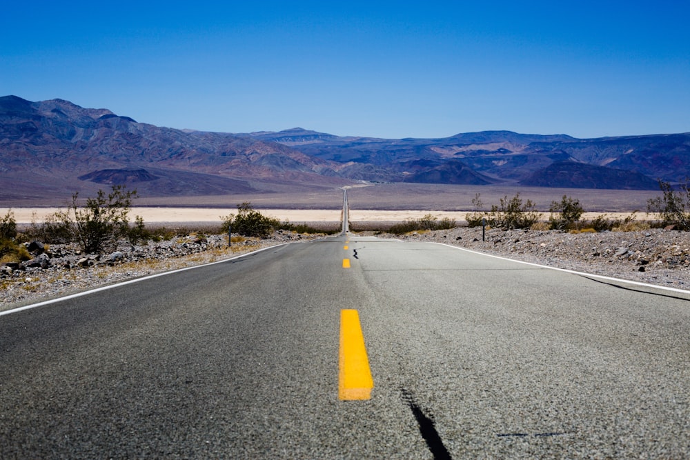 empty concrete road at daytime