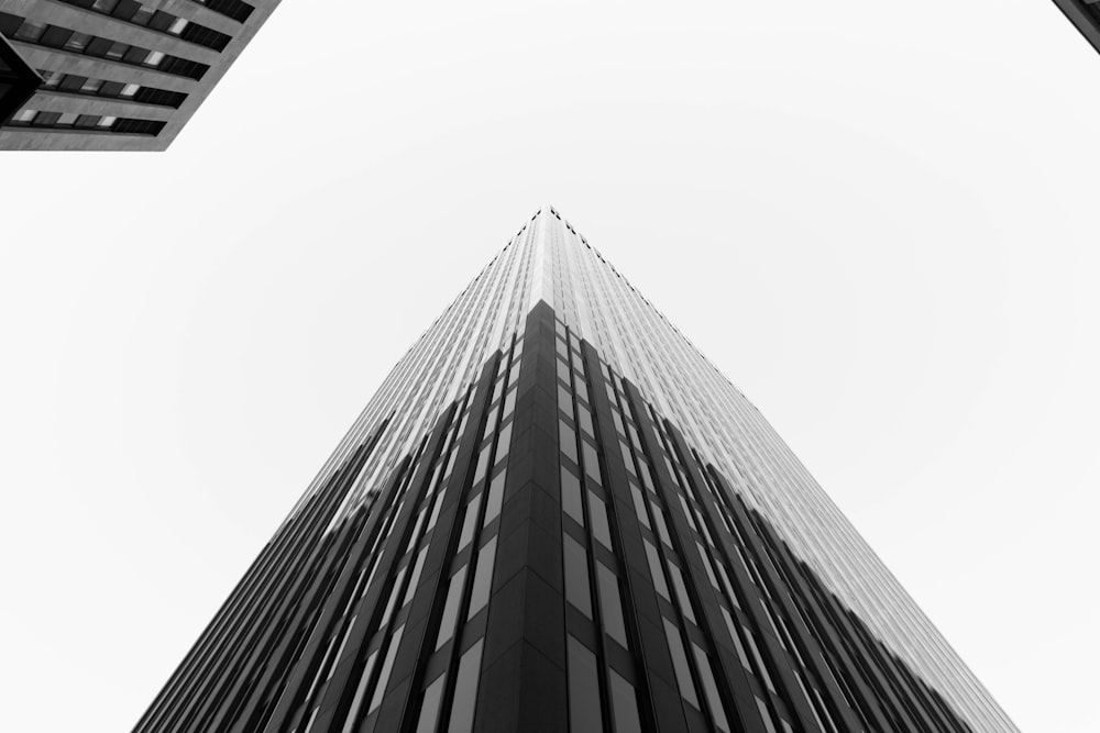 low-angle photography of concrete building