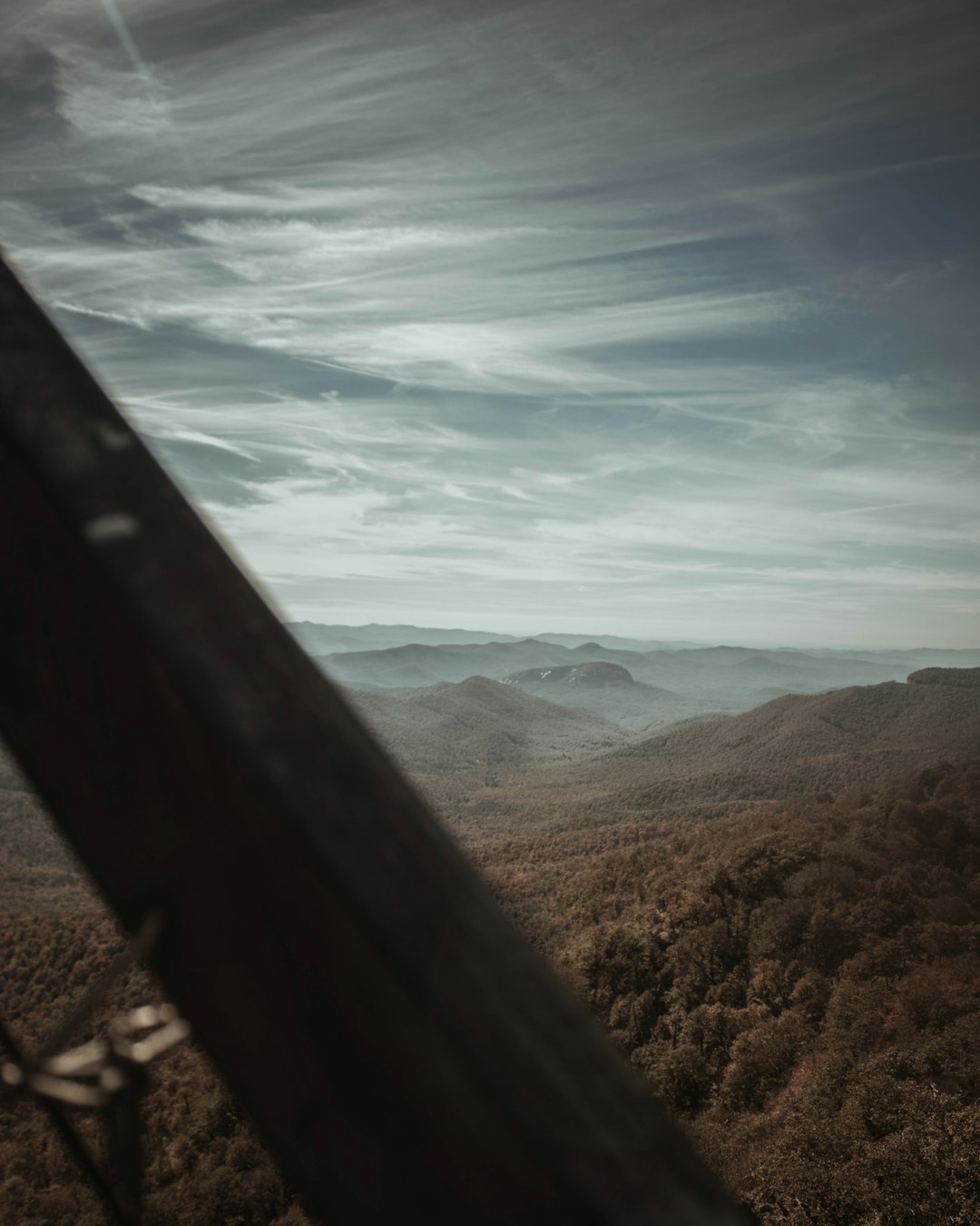 aerial photography of mountain view