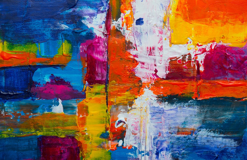 multicolored abstract painting