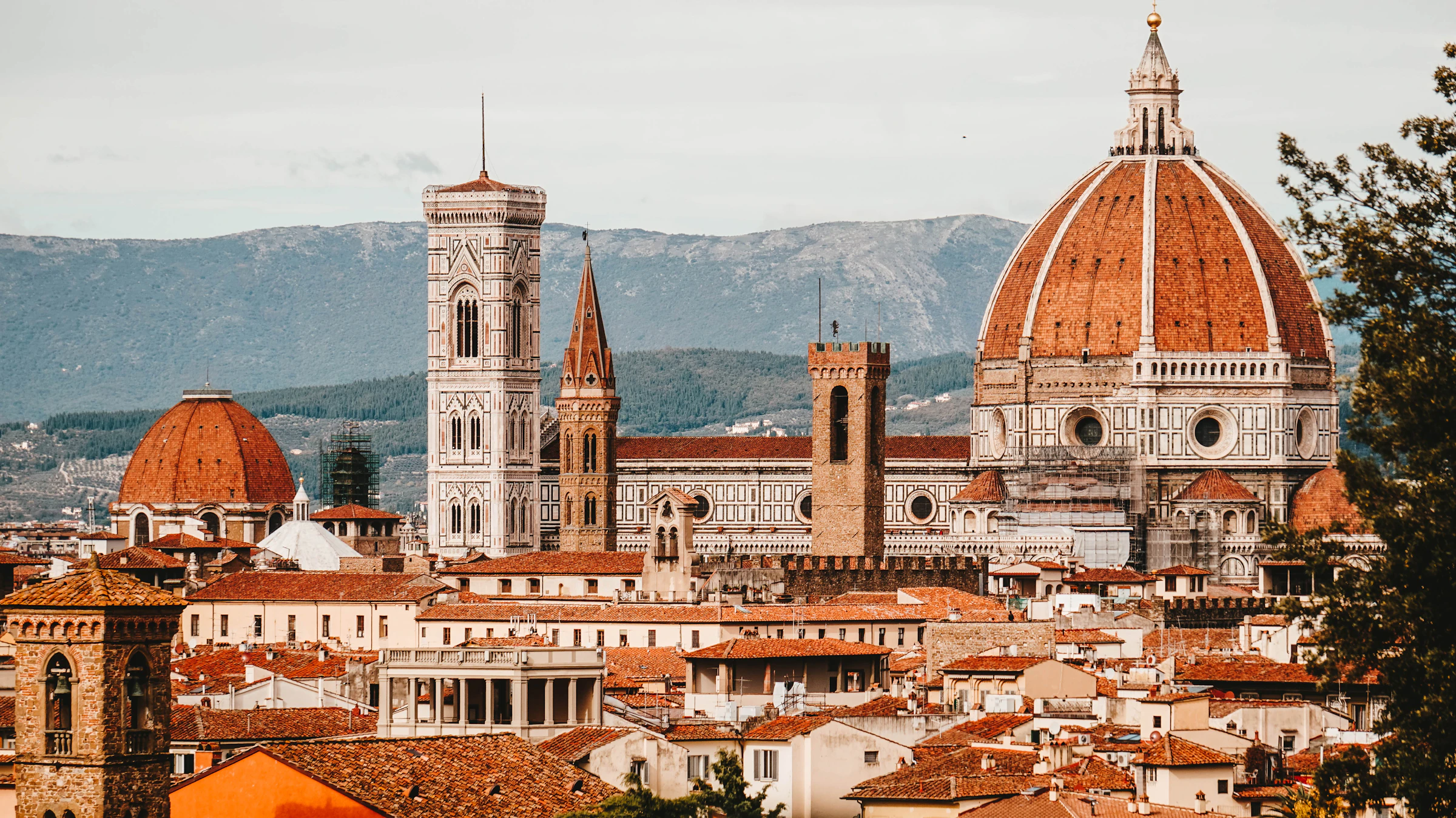 Iconic Italian university architecture at golden hour
