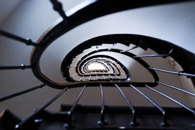 brown spiral stairs shape google meet background
