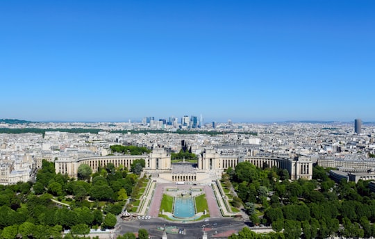 aerial photo of gray concrete building in Trocadéro France