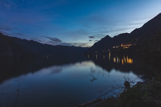 silhouette of mountain in Lake Idro Italy
