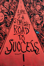 A colorful roadmap illustrating different career paths for students.