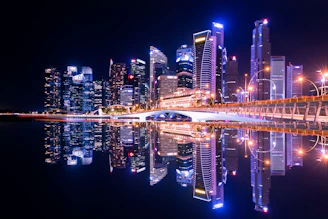 panoramic photography of tall concrete buildings