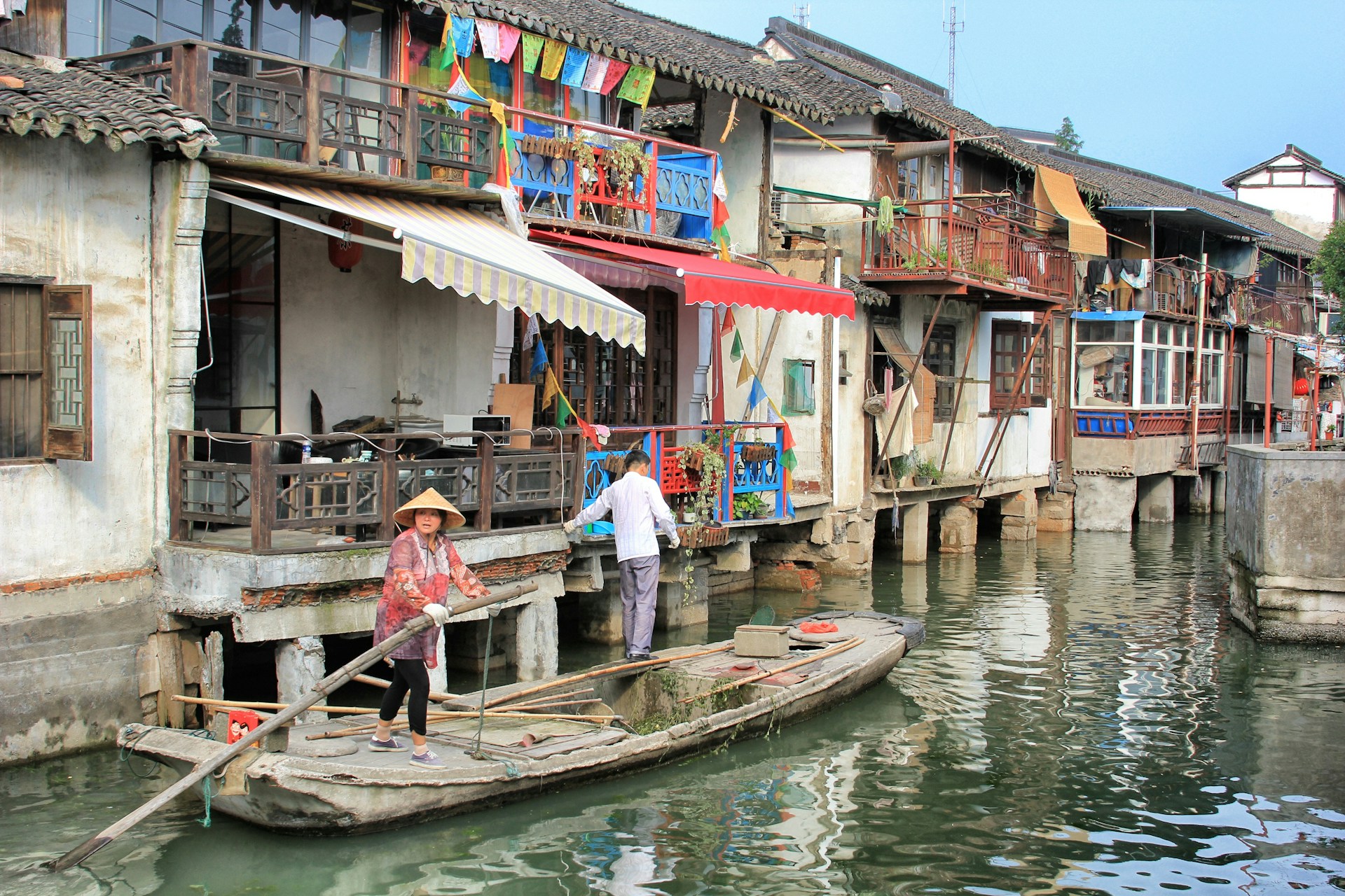 Zhujiajiao water village near Shanghai, representing the peaceful community lifestyle residential tourism aims to provide