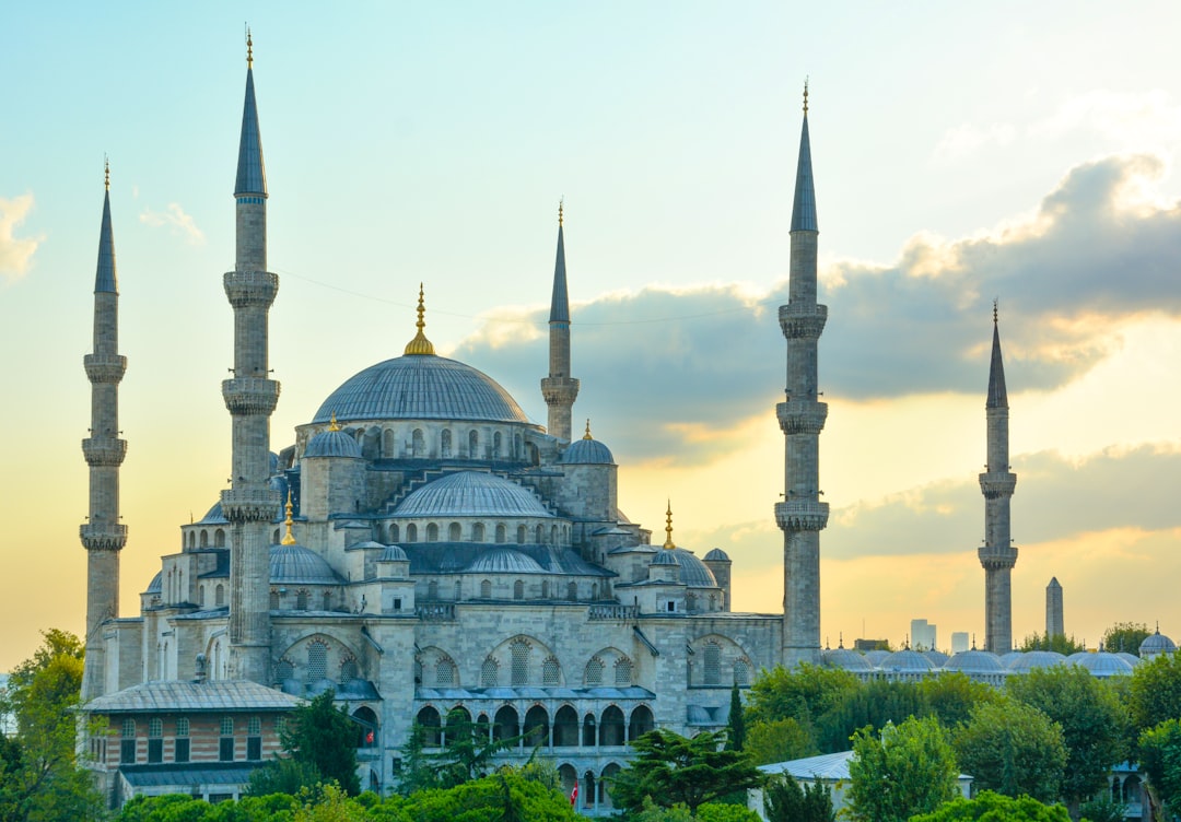 red and black Mosque