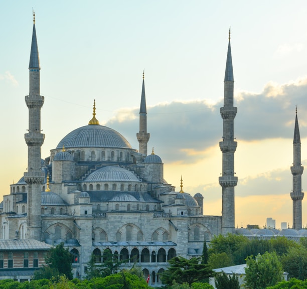 red and black Mosque