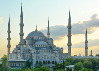 red and black Mosque