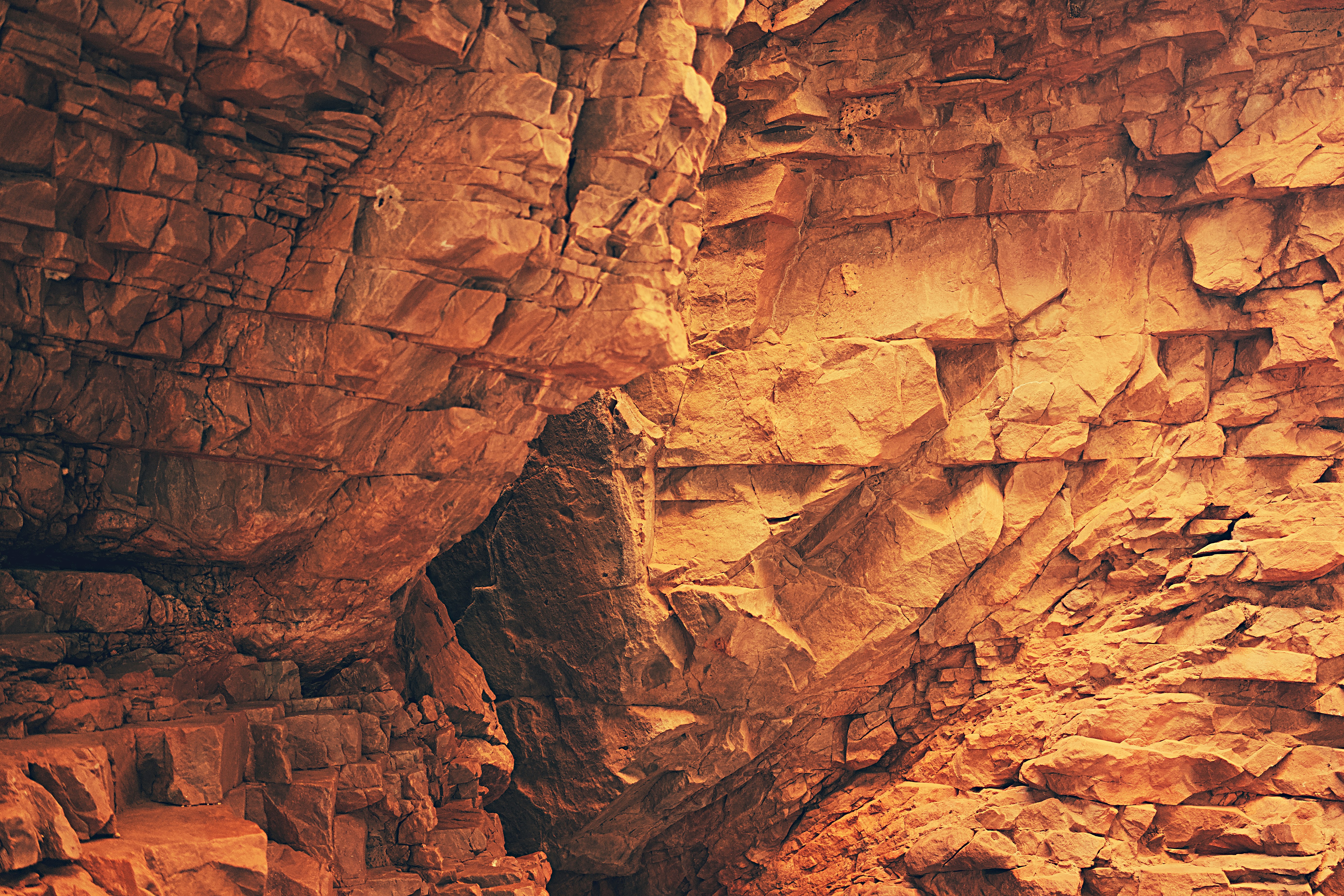 brown rock formation