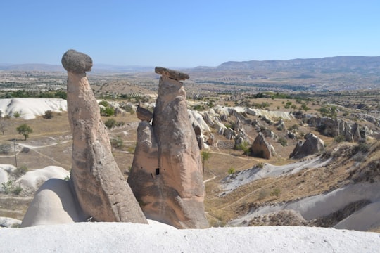 view of rocks landscape photo in Göreme Tarihi Milli Parkı Turkey