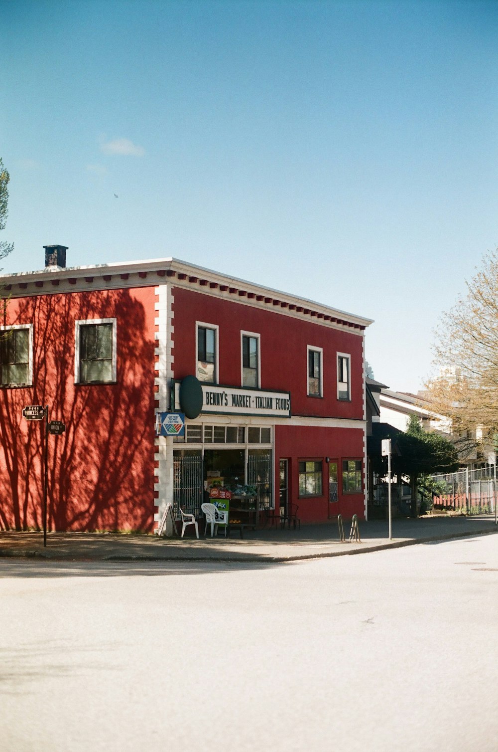 red building