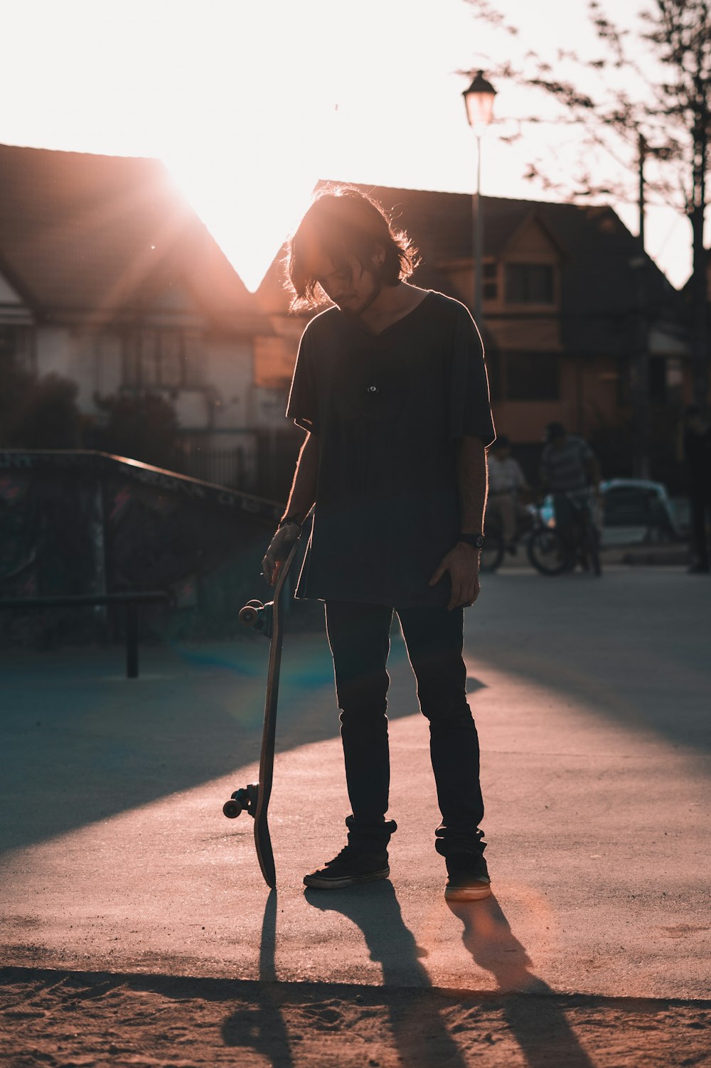 man holding stick