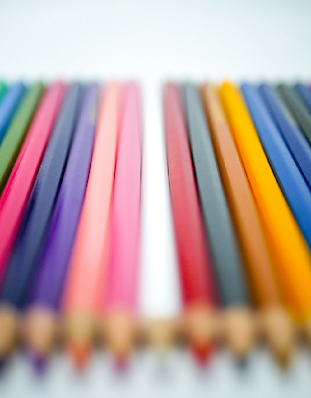 assorted-color coloring pencils