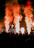 people having fun with orange light