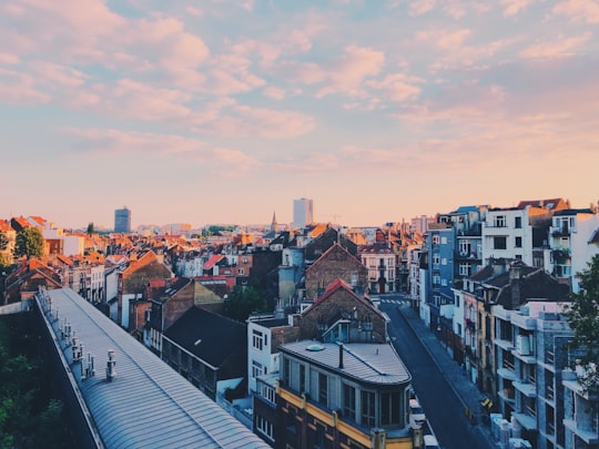 aerial view of buildings in Ixelles Belgium