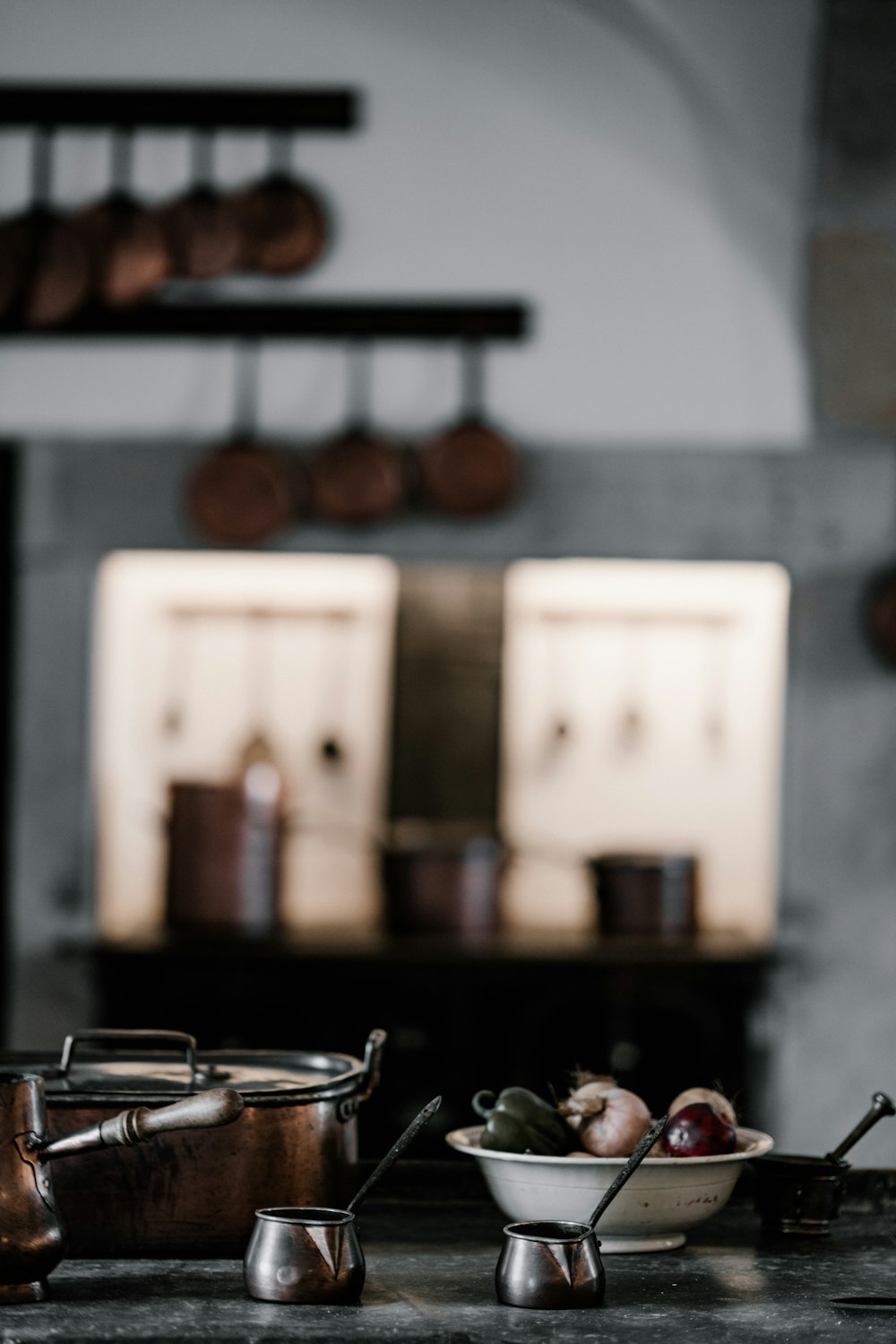 white ceramic bowl with vegetables