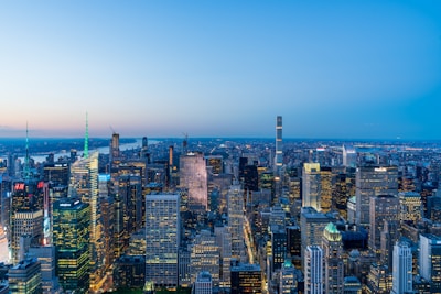 A panoramic view of a bustling city skyline representing growth and opportunity.