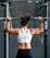 woman doing weight lifting