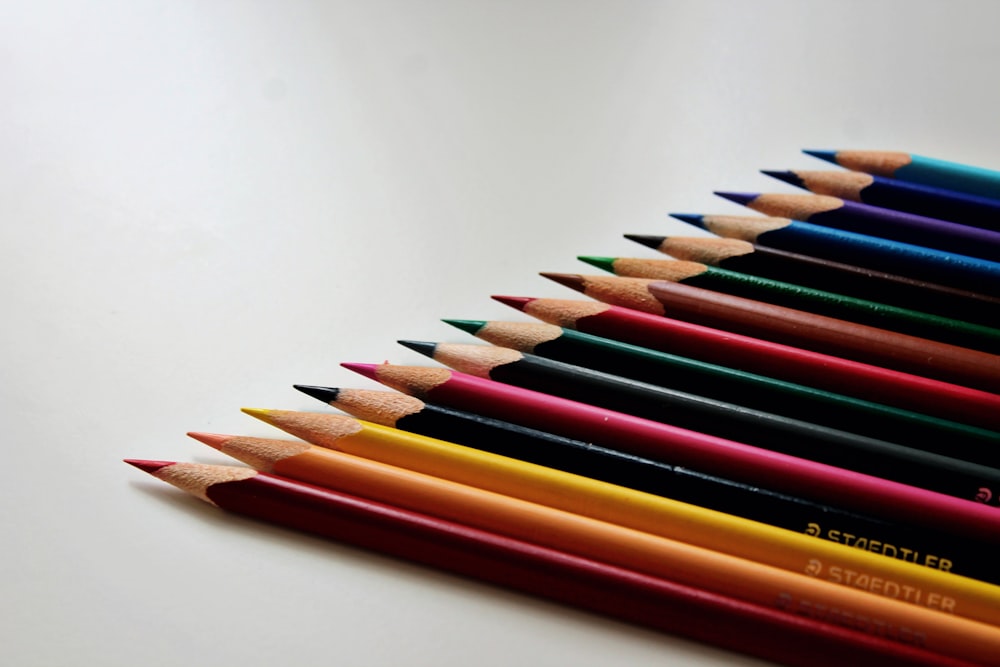 assorted-color pencil lot