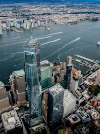 aerial photography of high-rise building