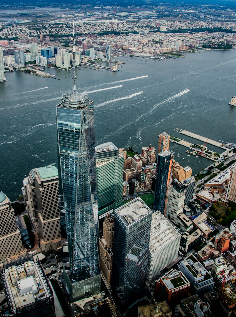 aerial photography of high-rise building